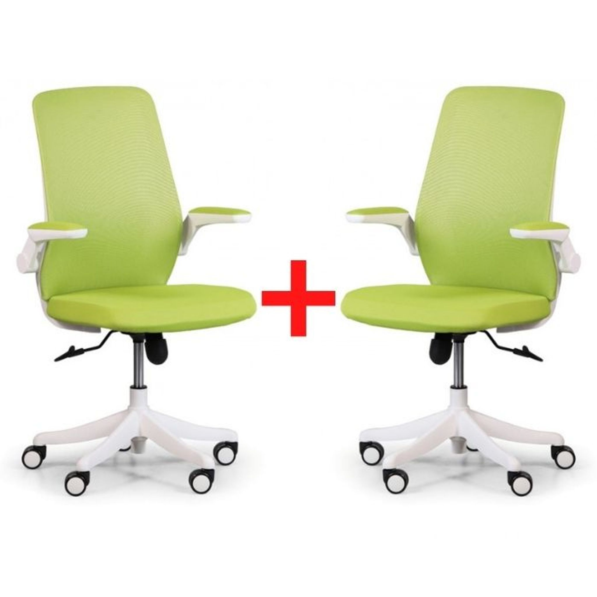Kancelárska stolička so sieťovaným operadlom BUTTERFLY 1+1 ZADARMO, zelená
