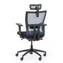 Kancelářská židle AM, černá/modrá