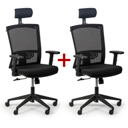 Kancelářská židle FELIX 1+1 ZDARMA, černá