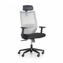 Kancelářská židle LETTY, šedá/černá