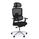 Kancelářská židle WILMOT MF, černý rám, černá