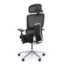 Kancelářská židle WILMOT MF, černý rám, černá