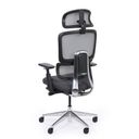 Kancelářská židle WILMOT MF, černý rám, šedá