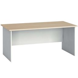 Kancelársky písací stôl PRIMO FLEXI, 160x80 cm, biela/dub prírodný
