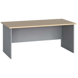 Kancelársky písací stôl PRIMO FLEXI, 160x80 cm, sivá/breza