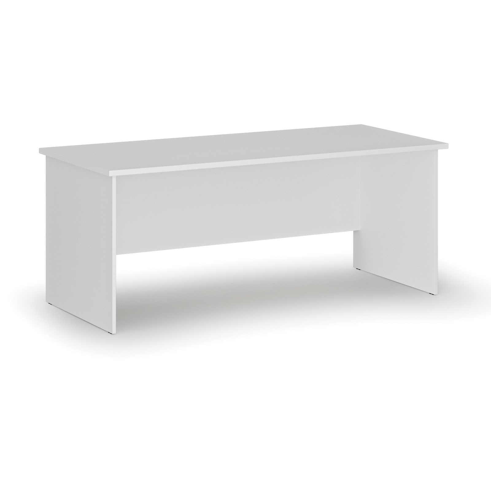 Fotografia produktu: Kancelársky písací stôl PRIMO WHITE, 180x80 cm, biela