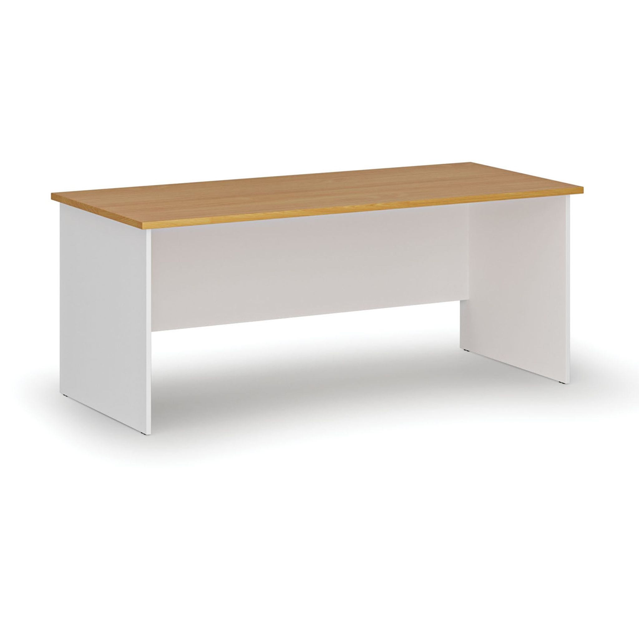 Kancelársky písací stôl rovný PRIMO WHITE, 1800 x 800 mm