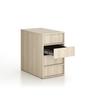 Kancelársky prístavný kontajner FRAME, 428 x 763 x 721 mm, dub prírodný