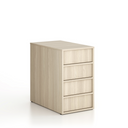 Kancelársky prístavný kontajner FRAME, 428 x 763 x 721 mm, dub prírodný