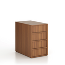 Kancelářský přístavný kontejner FRAME, 428 x 763 x 721 mm, ořech