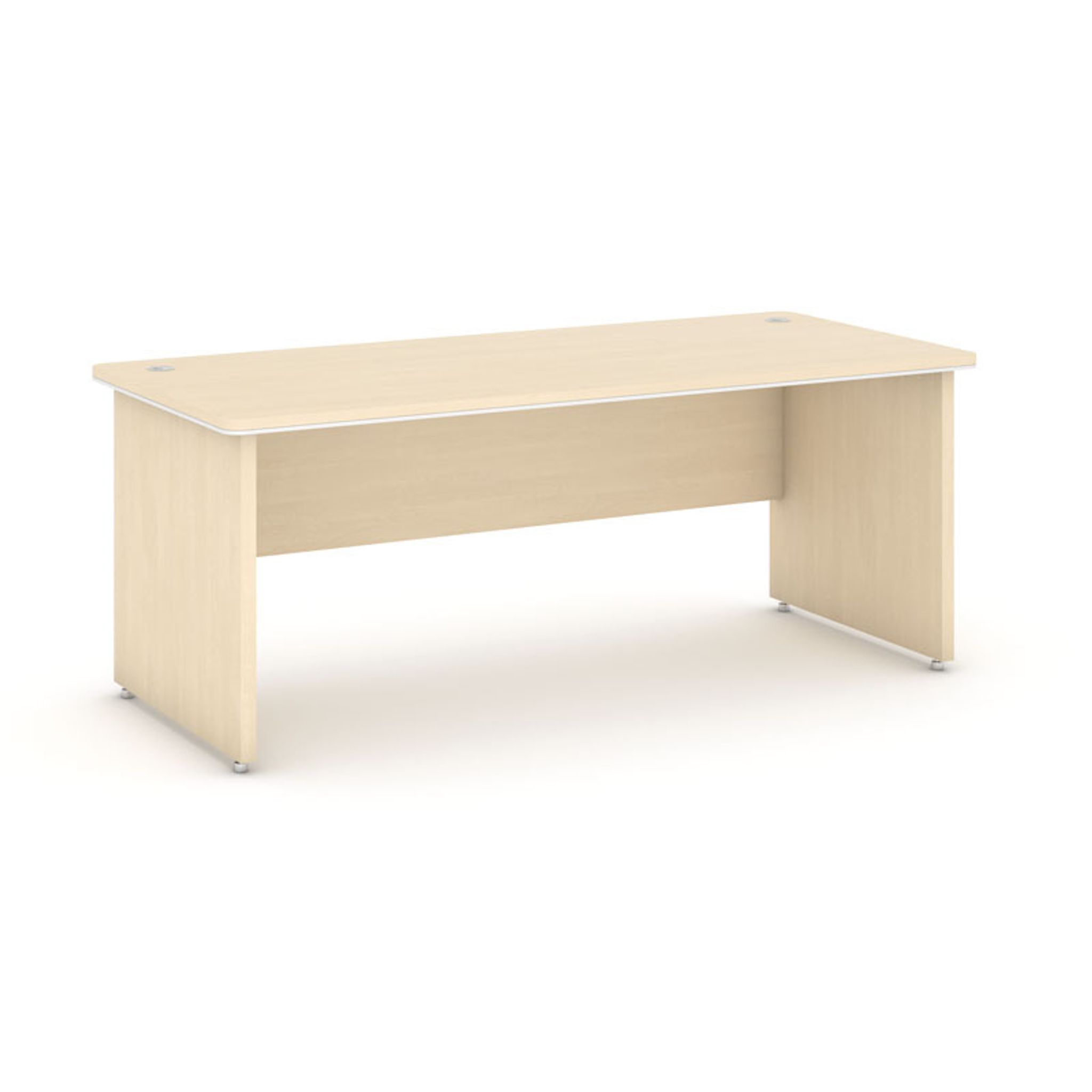 Kancelářský psací stůl ARRISTO LUX, 200x90 cm, bříza