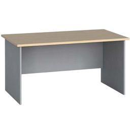 Kancelářský psací stůl PRIMO FLEXI, 120x80 cm, šedá/buk