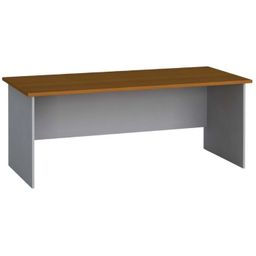 Kancelářský psací stůl PRIMO FLEXI, 120x80 cm, šedá/buk