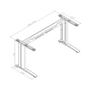 Kancelářský psací stůl PRIMO FLEXIBLE, 160x80 cm, ořech