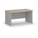 Kancelářský psací stůl PRIMO GRAY, 140x80 cm, šedá/dub přírodní