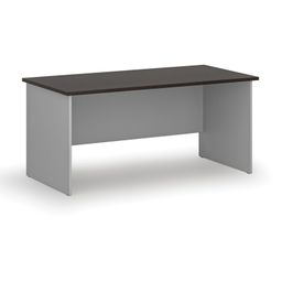 Kancelářský psací stůl PRIMO GRAY, 160x80 cm, šedá/wenge
