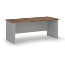 Kancelářský psací stůl PRIMO GRAY, 180x80 cm, šedá/ořech