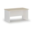Kancelářský psací stůl PRIMO WHITE, 140x80 cm, bílá/bříza