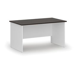 Kancelářský psací stůl PRIMO WHITE, 140x80 cm, bílá/wenge