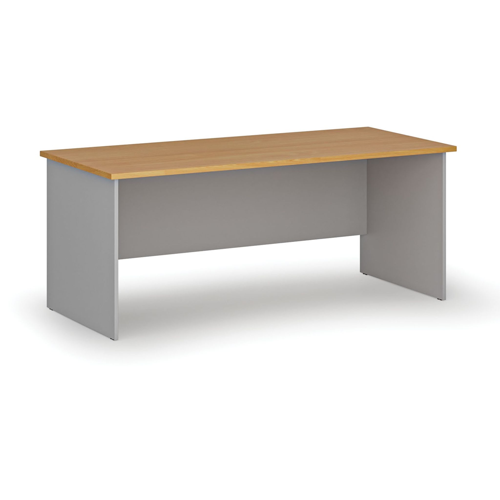 Kancelářský psací stůl rovný PRIMO GRAY, 1800 x 800 mm