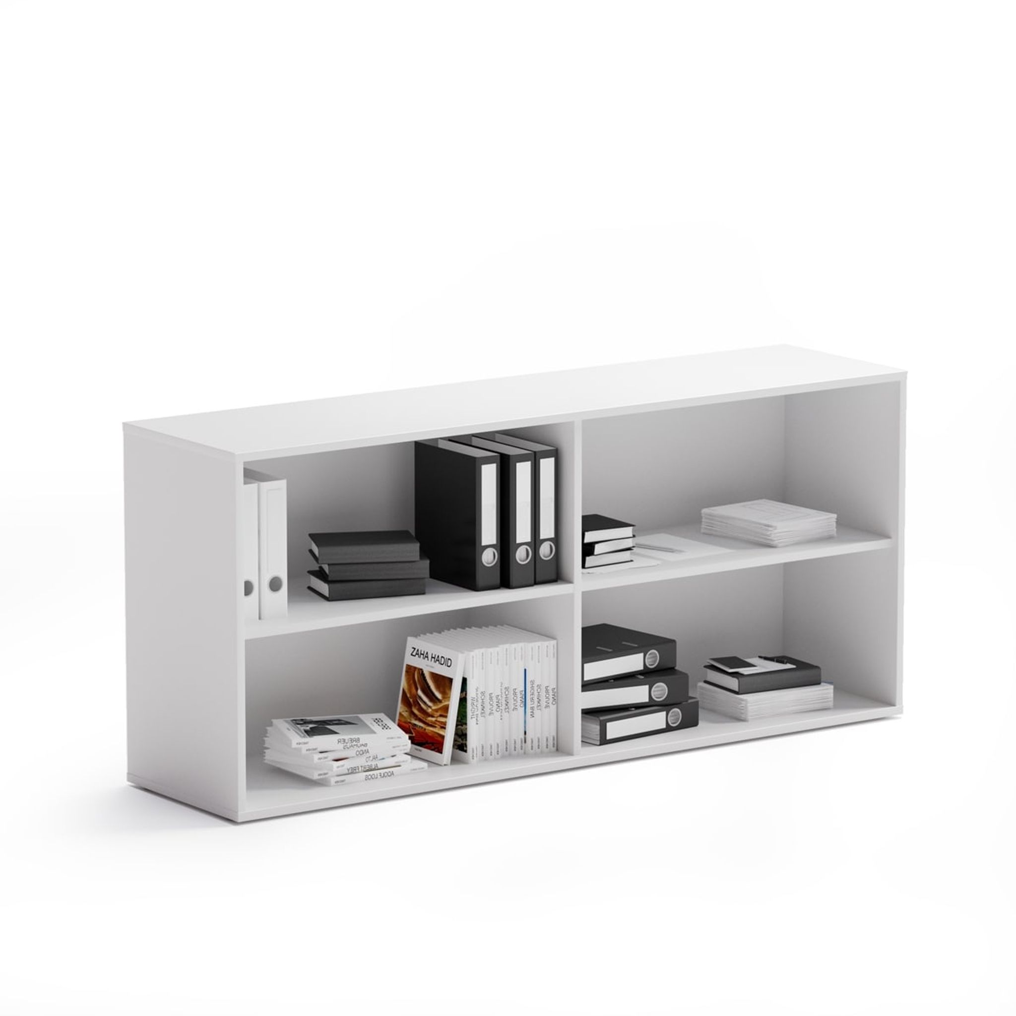 Kancelársky regál BLOCK, 1600 × 400 × 710 mm