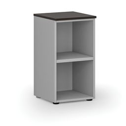 Kancelársky regál PRIMO GRAY, 400 x 420 x 740 mm, sivá/wenge