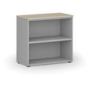 Kancelářský regál PRIMO GRAY, 800 x 420 x 740 mm, šedá/dub přírodní