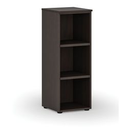 Kancelářský regál PRIMO WOOD, 400 x 420 x 1087 mm, wenge