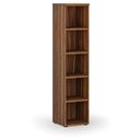 Kancelářský regál PRIMO WOOD, 400 x 420 x 1781 mm, ořech