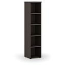 Kancelářský regál PRIMO WOOD, 400 x 420 x 1781 mm, wenge
