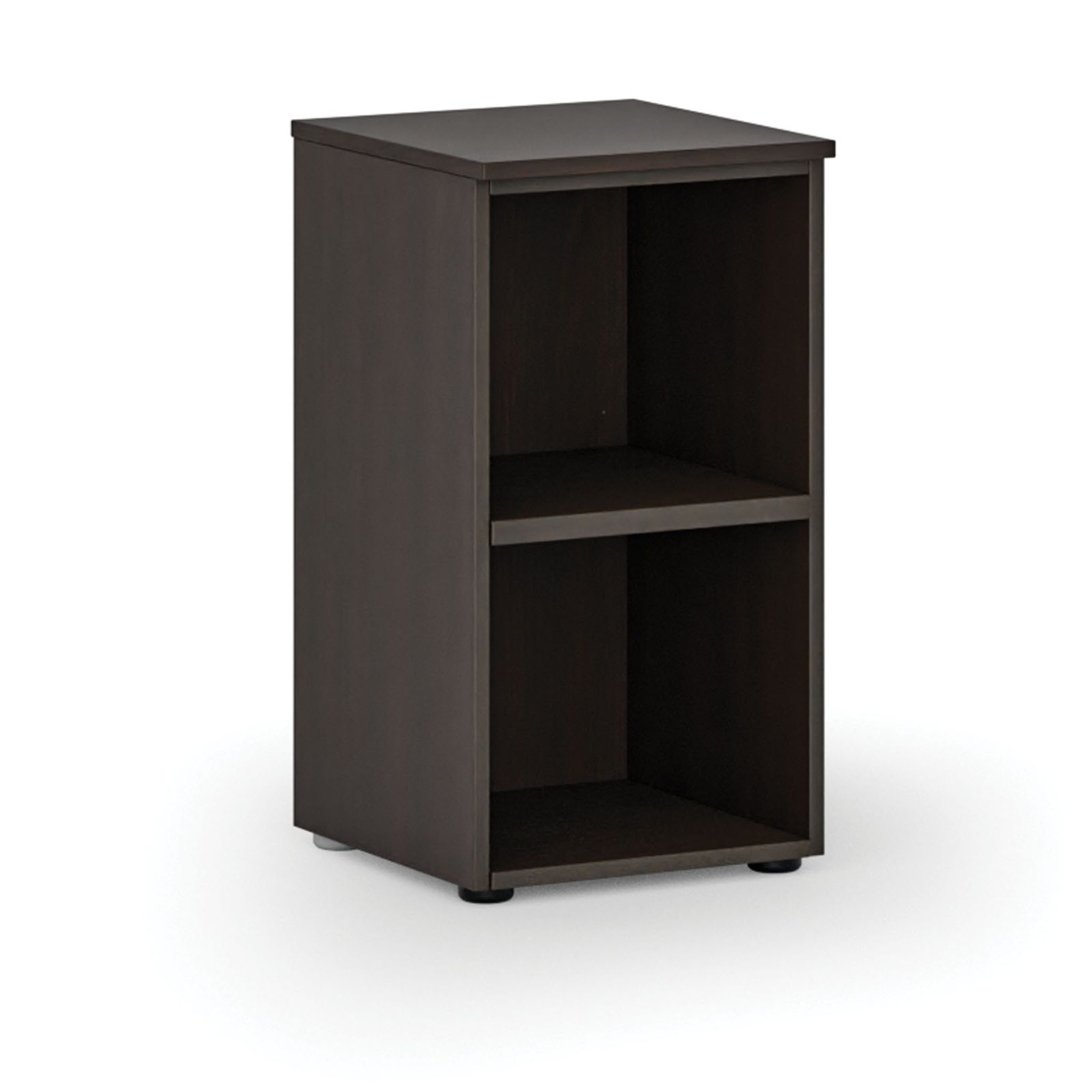 Kancelářský regál PRIMO WOOD, 400 x 420 x 740 mm, wenge