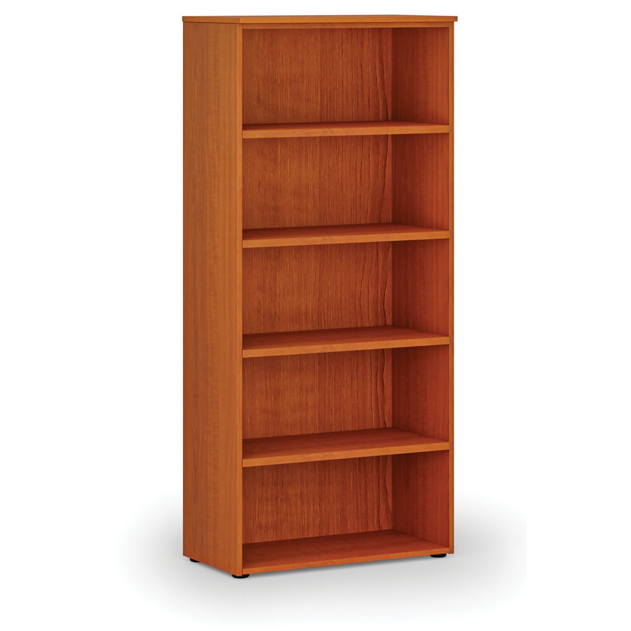 Kancelářský regál PRIMO WOOD, 800 x 420 x 1781 mm, třešeň