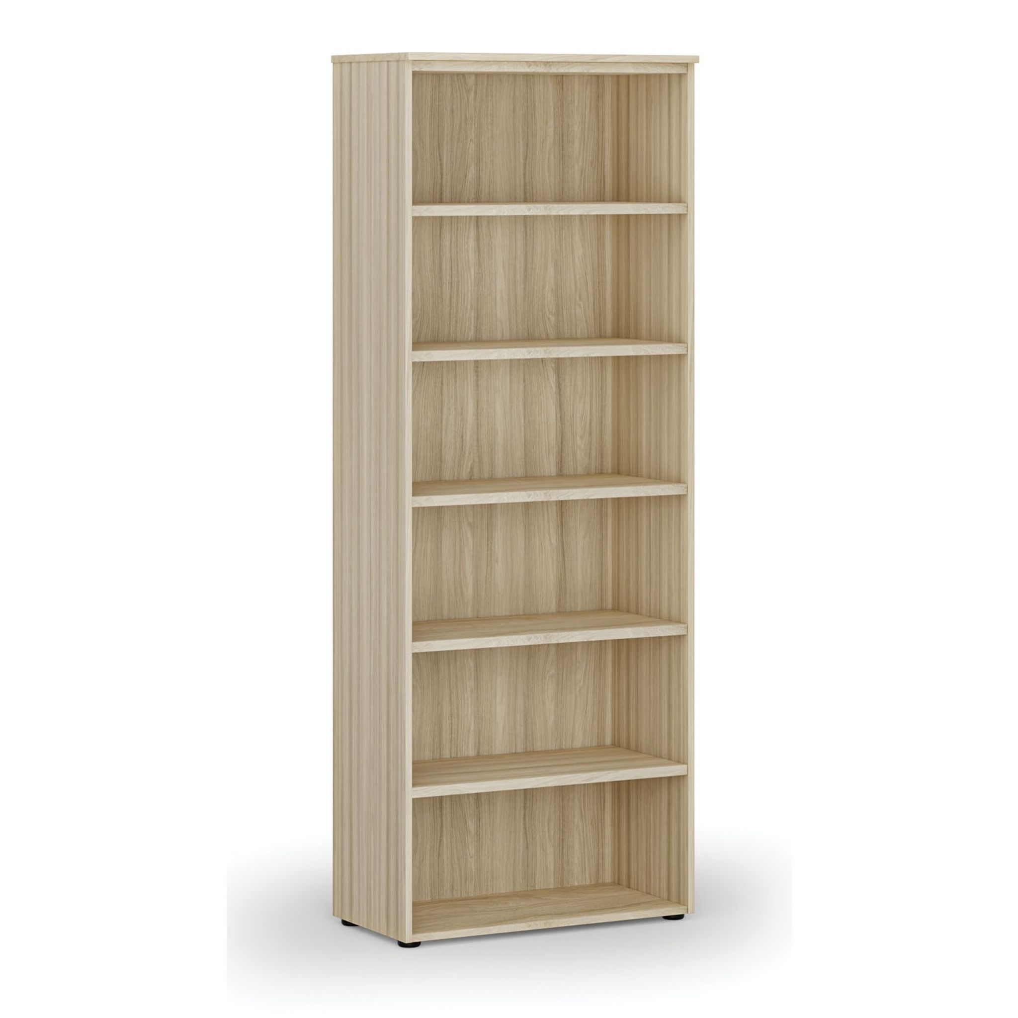 Kancelářský regál PRIMO WOOD, 800 x 420 x 2128 mm, dub přírodní
