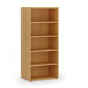 Kancelářský regál PRIMO WOOD, 800 x 500 x 1781 mm, buk