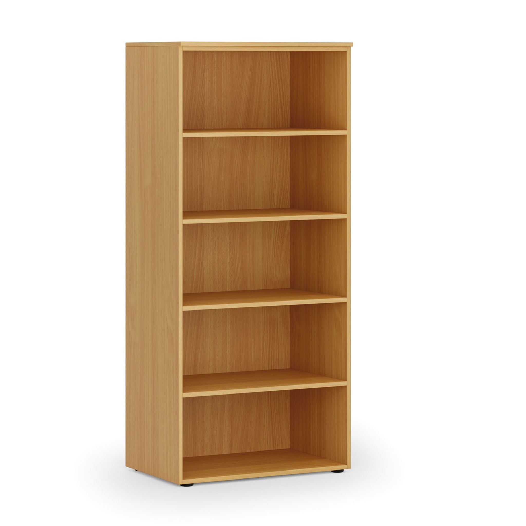 Kancelářský regál PRIMO WOOD, 800 x 500 x 1781 mm, buk