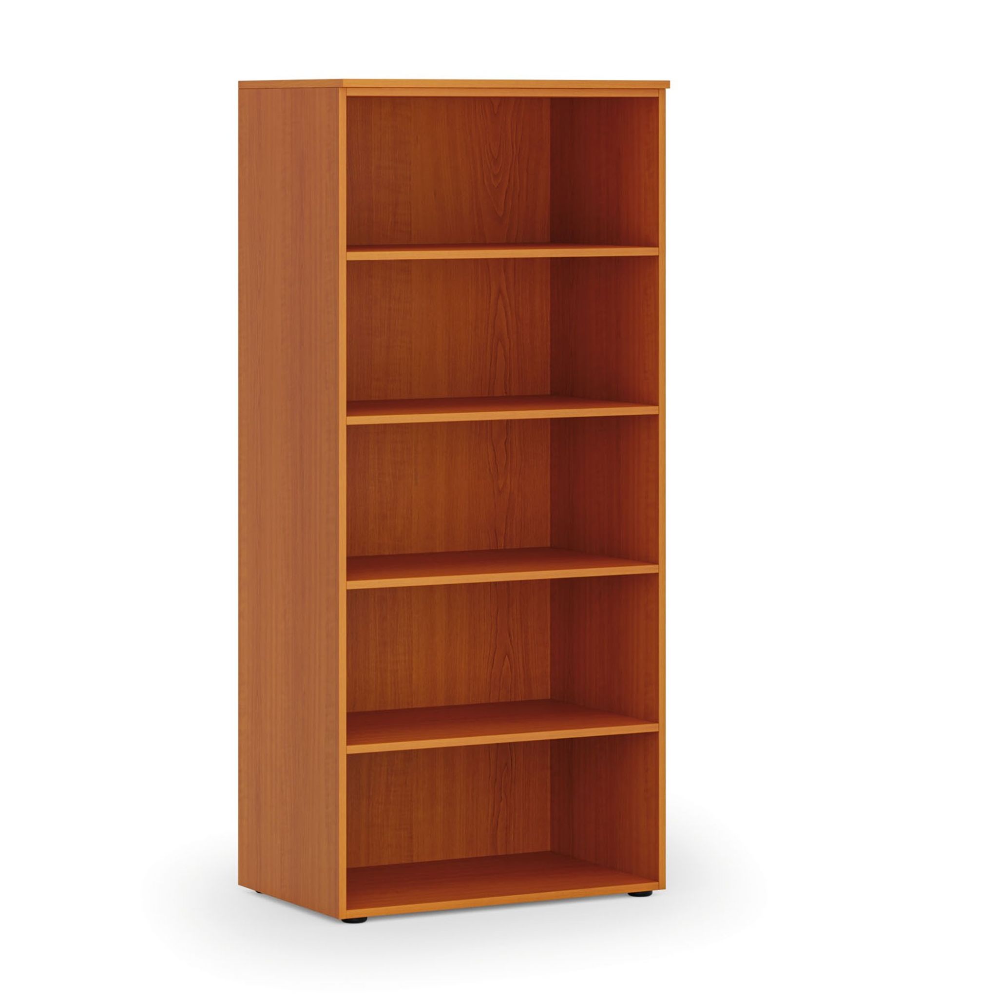 Kancelářský regál PRIMO WOOD, 800 x 500 x 1781 mm, třešeň