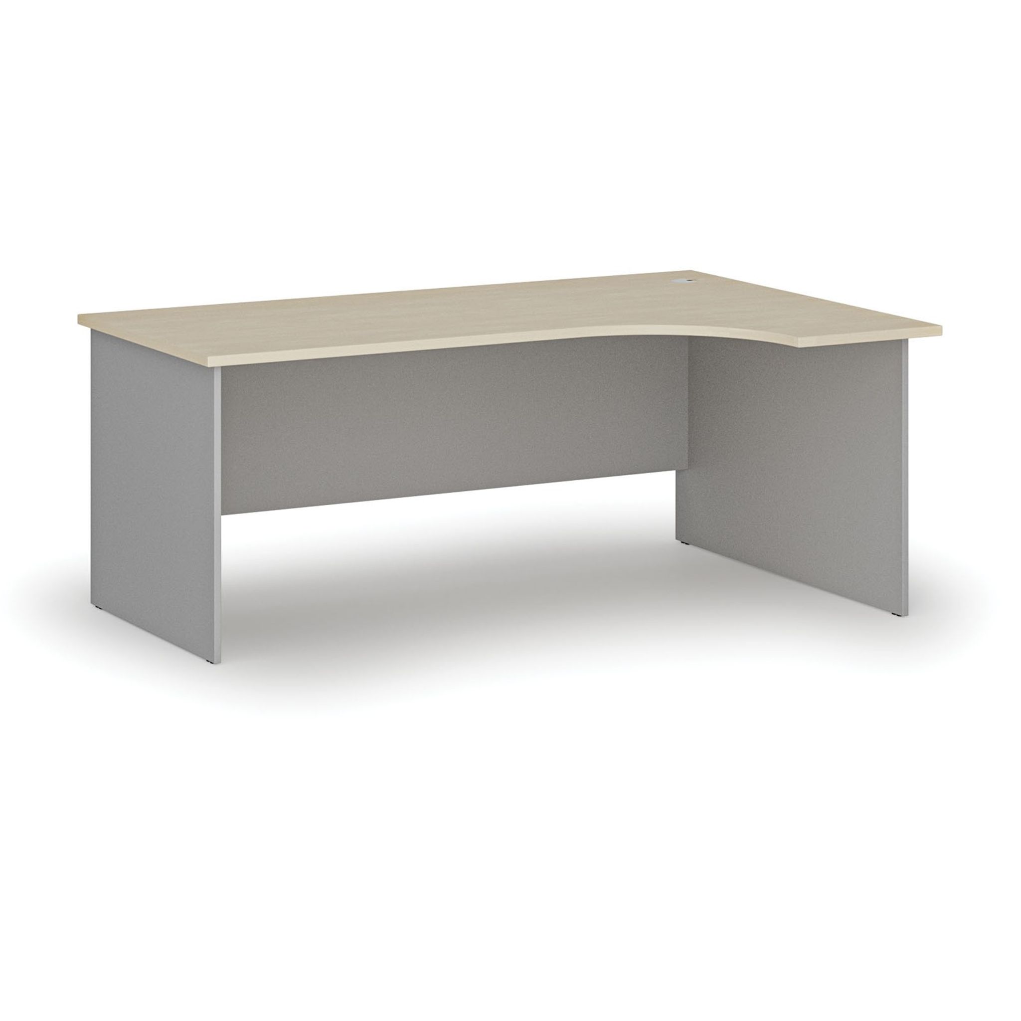 Kancelársky rohový pracovný stôl PRIMO GRAY, 1800 x 1200 mm, pravý