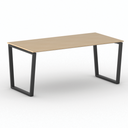 Kancelársky stôl PRIMO IMPRESS, čierna podnož, 1800 x 900 mm, buk