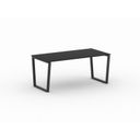 Kancelársky stôl PRIMO IMPRESS, čierna podnož, 1800 x 900 mm, grafitová