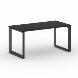Kancelársky stôl PRIMO INSPIRE, čierna podnož, 1600 x 800 mm, wenge