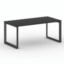 Kancelársky stôl PRIMO INSPIRE, čierna podnož, 1800 x 900 mm, grafitová