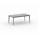Kancelářský stůl PRIMO ACTION, černá podnož, 1800 x 900 mm, šedá