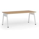 Kancelářský stůl PRIMO GAMMA, 180x90 cm, bílá podnož, buk