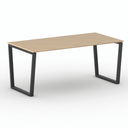 Kancelářský stůl PRIMO IMPRESS, 180x90 cm, černá podnož, buk