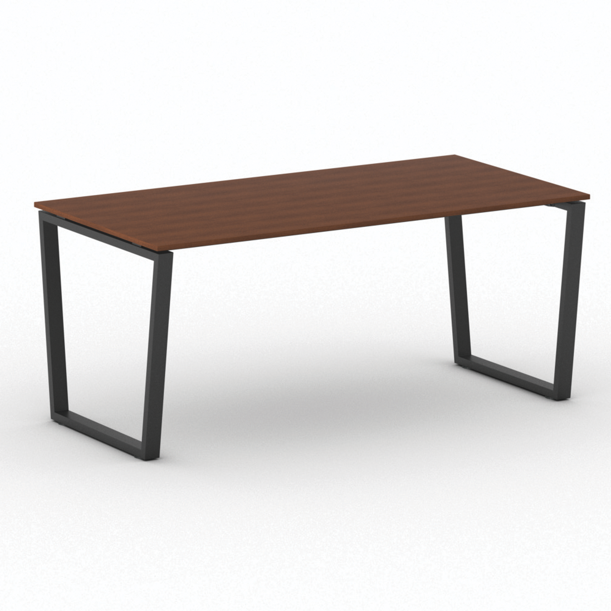 Kancelářský stůl PRIMO IMPRESS, 180x90 cm, černá podnož, třešeň