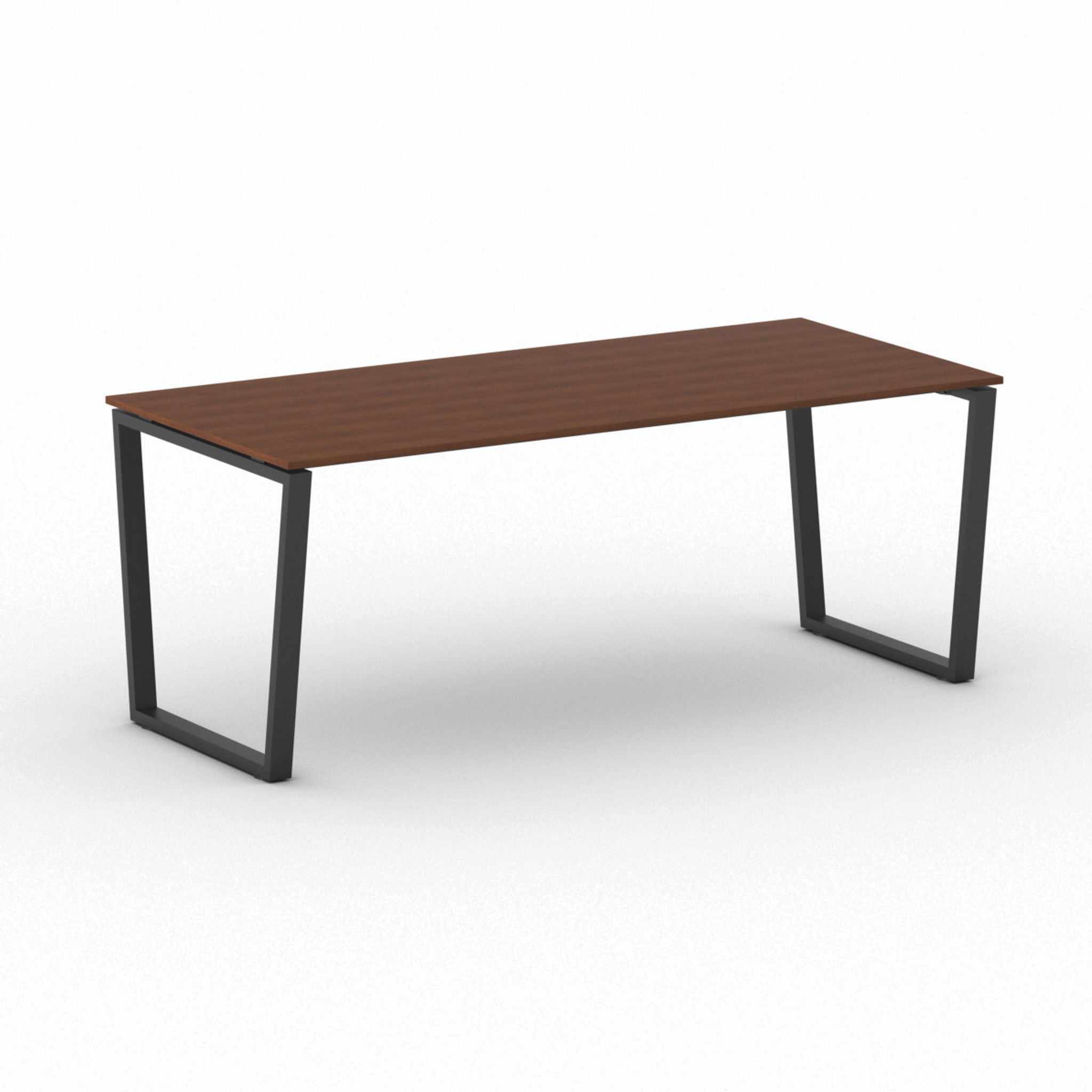 Kancelářský stůl PRIMO IMPRESS, 200x90 cm, černá podnož, třešeň