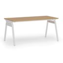 Kancelářský stůl PRIMO SIGMA, 160x80 cm, bílá podnož, buk