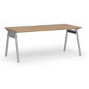 Kancelářský stůl PRIMO SIGMA, 180x90 cm, šedá podnož, buk