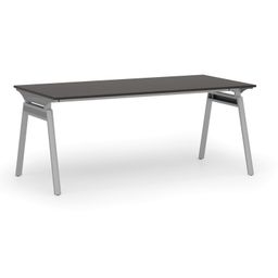 Kancelářský stůl PRIMO SIGMA, 180x90 cm, šedá podnož, wenge