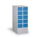 Karteischrank A5 mit 10 Schüben grau/blau